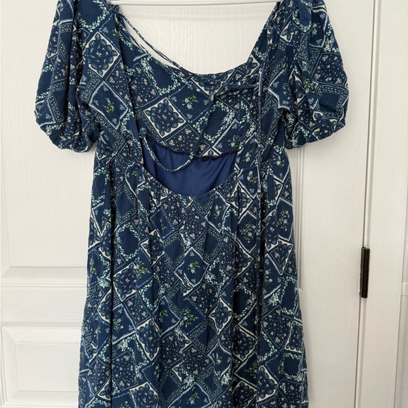Altar'd State Blue Puff Sleeve Sundress - Picture 5 of 8